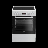 Beko FSM67300GWS Szabadonálló Elektromos Kerámia Fekete, Fehér tűzhely