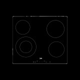 Beko HIC64402 beépíthető kerámia főzőlap 60cm