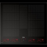 Beko HII 68811 NT Fekete Beépített 58 cm Zónás indukciós főzőlap 8 zóna (197465)