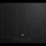 Beko HII64200FMT Fekete Beépített 60 cm Zónás indukciós főzőlap 4 zóna (HII-64200 FMT)