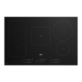 Beko HII85770UFT Fekete Beépített 80 cm Zónás indukciós főzőlap 5 zóna