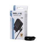 Beline BLNCB25C, 25W, 100cm USB-C, Gyorstöltő, USB-C Port, Fekete töltő