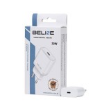 Beline BLNCB30, 30W, 20V, 3A, USB-C, Gyorstöltő, PD 3.0, Fehér töltő