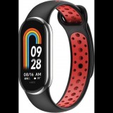 Beline Óraszíj Mi Band 8 Design Fekete-piros ( )