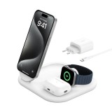 Belkin Boost Charge 3in1 Qi2 15W Charging Stand White WIZ029VFWH