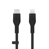 Belkin BOOST CHARGE Flex USB-C - Lightning kábel 1m fekete (CAA009bt1MBK) (CAA009bt1MBK)
