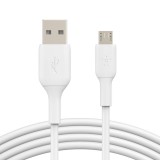Belkin BOOST↑CHARGE™ MicroUSB apa - USB-A apa Adat- és töltőkábel 1m - Fehér (CAB005BT1MWH)
