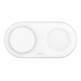 Belkin BOOST Charge Pro 2in1 Qi2 15w Magnetic Charging Pad White WIZ021VFWH