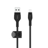 Belkin BOOST CHARGE PRO Flex USB-A - Lightning kábel 1m fekete (CAA010bt1MBK) (CAA010bt1MBK) - Adatkábel