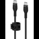 Belkin Boost Charge Pro Flex USB-C apa - USB-C apa Adat- és töltőkábel - Fekete (1m) (CAB011BT1MBK)