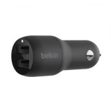 Belkin BoostCharge 2xUSB-A autós töltő 24W fekete (CCB001btBK)