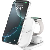 Belkin BoostCharge 3-in-1 Charging Stand vezeték nélküli telefon töltő fehér (white)