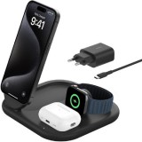 Belkin BoostCharge 3-in-1 Charging Stand vezeték nélküli telefon töltő fekete (black)