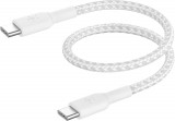 Belkin BoostCharge Braided USB-C to USB-C Cable 0,15m White CAB004BT0MWH