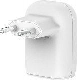 Belkin boostcharge dual wall charger with pps 37w white wcb007vfwh