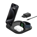 Belkin BoostCharge Fejhallgató, Okostelefon, Okosóra Fekete USB Vezeték nélkül tölthető Gyorstöltés Beltéri