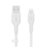 Belkin BoostCharge Flex USB-A apa 2.0 - Lightning apa iPhone töltőkábel - Fehér (3m) (CAA008BT3MWH)