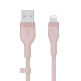 Belkin BoostCharge Flex USB-A Cable with Lightning Connector 1m Pink CAA008BT1MPK