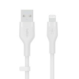 BELKIN BoostCharge Flex USB-A Cable with Lightning Connector 1m White (CAA008bt1MWH)