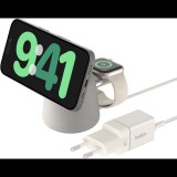 Belkin BoostCharge Pro 2in1 Vezeték nélküli töltőállomás - Fehér (15W) (WIZ020VFH37)