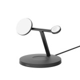 Belkin BoostCharge Pro Fejhallgató, Okostelefon, Okosóra Fekete USB Vezeték nélkül tölthető Gyorstöltés Beltéri