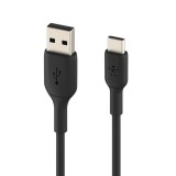 Belkin BoostCharge USB-C - USB-A kábel 15cm fekete (CAB001bt0MBK) (CAB001bt0MBK) - Adatkábel