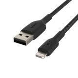 Belkin CAA002bt3MBK USB - Lightning 3m fonott fekete kábel