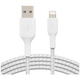 Belkin CAA002bt3MWH USB - Lightning 3m fonott fehér kábel