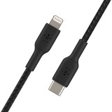 Belkin CAA004bt1MBK USB-C - Lightning 1m fonott fekete kábel