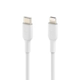 BELKIN Cable BoostCharge USB-C apa - Lightning apa 2.0 Adat és töltő kábel - Fehér (2m) (CAA003BT2MWH)