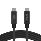 Belkin Connect USB-C apa - USB-C apa 4.0 Adat és töltő kábel - Fekete (2m) (INZ004BT2MBK)