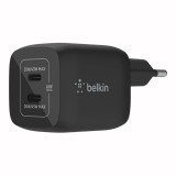 Belkin Dual USB-C GaN Wall Charger with PPS 45W Black WCH011vfBK