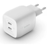 Belkin dual usb-c gan wall charger with pps 45w white wch011vfwh