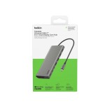Belkin INC015BTSGY-CZ dokkoló állomás és port replikátor Vezetékes USB 3.2 Gen 1 (3.1 Gen 1) Type-C Alumínium