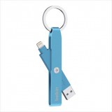 Belkin MIXIT Lightning-USB adat/töltőkábel-kulcstartó kék  (F8J172btBLU) (F8J172btBLU) - Adatkábel