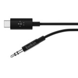 Belkin RockStar 3.5mm Audio Cable with USB-C Connector 0,91m Black F7U079BT03-BLK