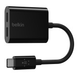 Belkin RockStar USB-C apa - 2xUSB-C anya Adapter (F7U081BTBLK)
