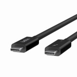 Belkin Thunderbolt 4 USB-C apa - USB-C apa Adat és töltőkábel - Fekete (0,8m) (INZ002BT2MBK)
