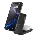 Belkin UltraCharge 25W Qi2 magnetic 2-in-1 Charger Black WIZ038KQBK