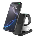 Belkin UltraCharge 25W Qi2 magnetic 3-in-1 Charger Black WIZ036KQBK