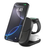 Belkin UltraCharge 25W Qi2 magnetic 3-in-1 Charger Black WIZ037KQBK