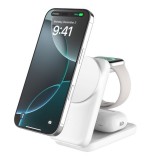 Belkin UltraCharge 25W Qi2 magnetic 3-in-1 Charger White WIZ036KQWH