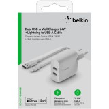 Belkin WCD001VF1MWH mobiltelefon töltő Fehér Beltéri