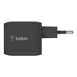 Belkin WCH011vfBK BoostCharge Pro 2 x USB-C 45W PD 3.0 PPS Fekete mobiltelefon töltő