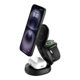 Belkin WIZ034KQBK mobiltelefon töltő Headset, Okostelefon, Okosóra Fekete USB Vezeték nélkül tölthető Gyorstöltés Beltéri