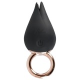 Belou - akkus, vízálló csikló vibrátor (fekete)