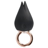 Belou - akkus, vízálló csikló vibrátor (fekete)