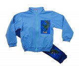 Belül bolyhos fiú szabadidő szett dínos mintával