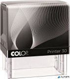 Bélyegző, COLOP &#039;Printer IQ 30&#039; fekete ház - fekete párnával