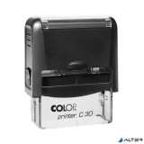 Bélyegző, COLOP "Printer C 30", fekete cserepárnával